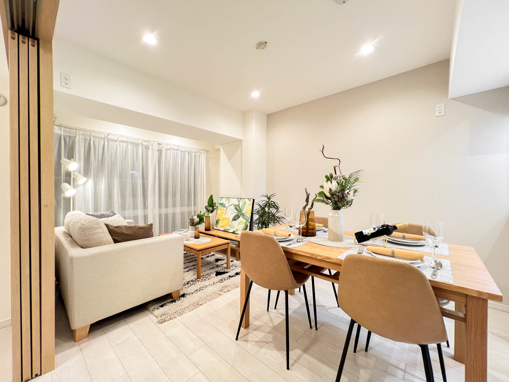 広く感じるリビング