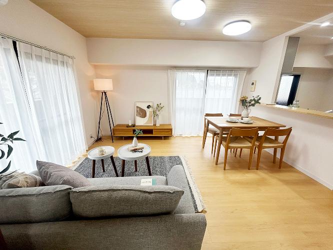 バルコニーが広い角部屋